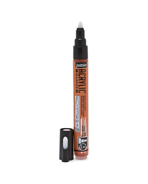 Marcador acrilico 4mm Pebeo laranja Laranja-2