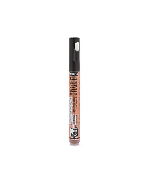 Marcador acrilico brillante ponta biselada 4mm Pebeo cobre Cobre-Precioso-1