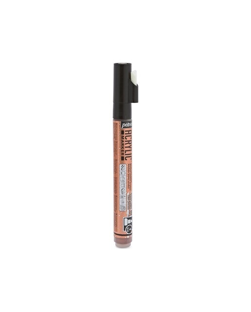 Marcador acrilico brillante ponta biselada 4mm Pebeo cobre Cobre-Precioso-4