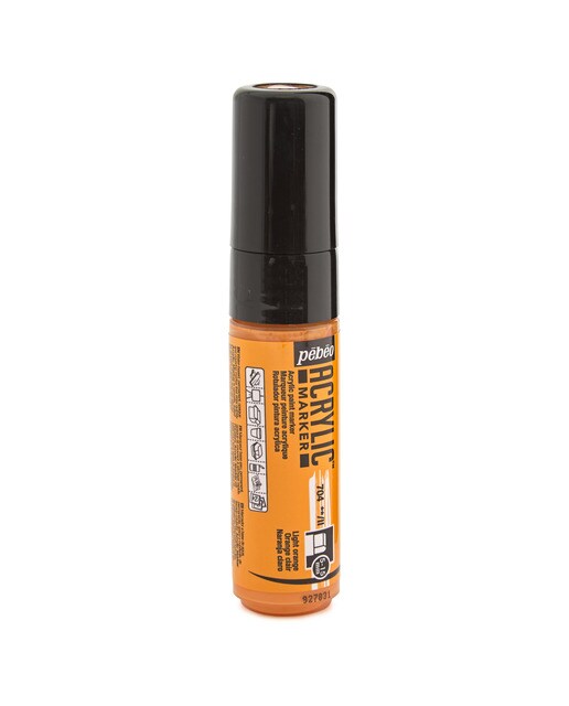 Marcador acrílico ponta 5-15mm Pebeo laranja claro Laranja-claro-4