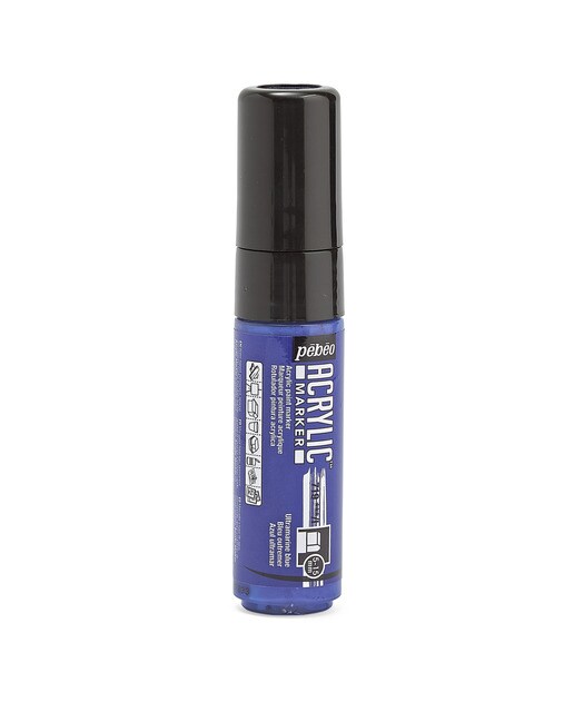 Marcador acrílico ponta 5-15mm Pebeo azul ultramarinho Azul ultramar-4