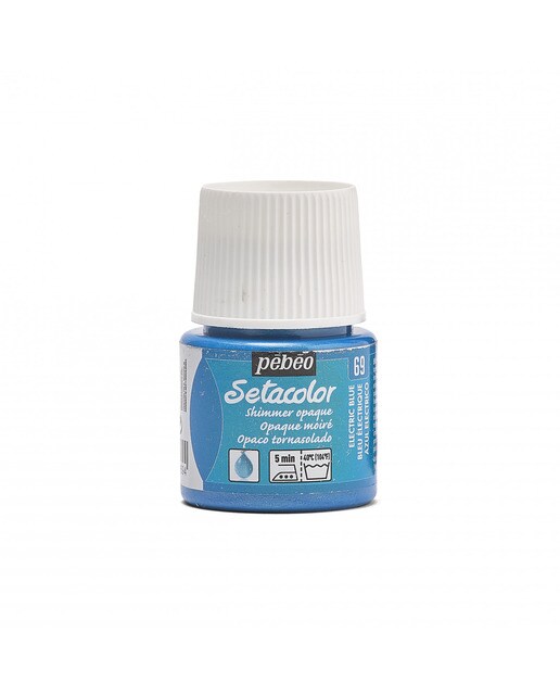 Setacolour opaco iridescente 45ml Pebeo azul elétrico Azul-elétrico-1