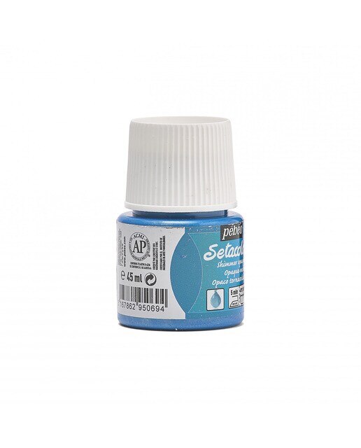 Setacolour opaco iridescente 45ml Pebeo azul elétrico Azul-elétrico-4