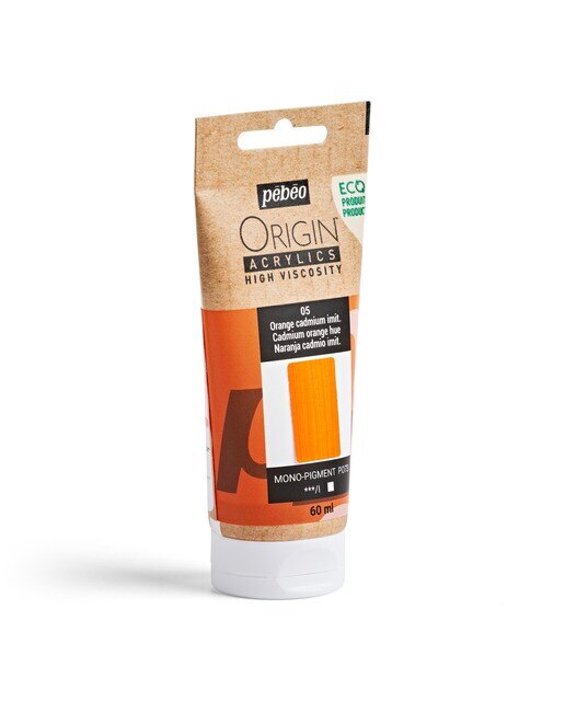 Acrílico mate 60ml origin naranja cadmio imitación Naranja-4