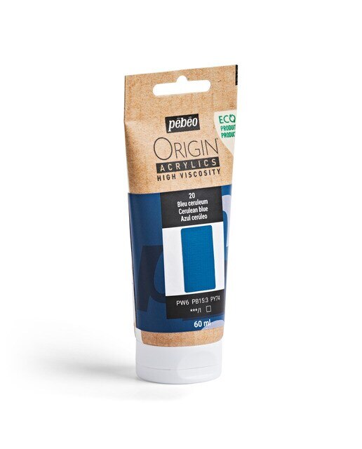 Imagen 4 de Acrílico mate 60ml origin azul cerúleo Azul