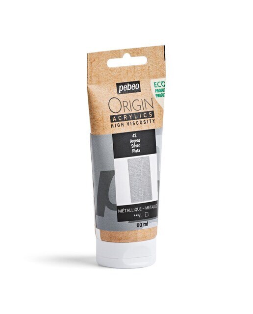 Acrílico mate 60ml origin plata Plata-4