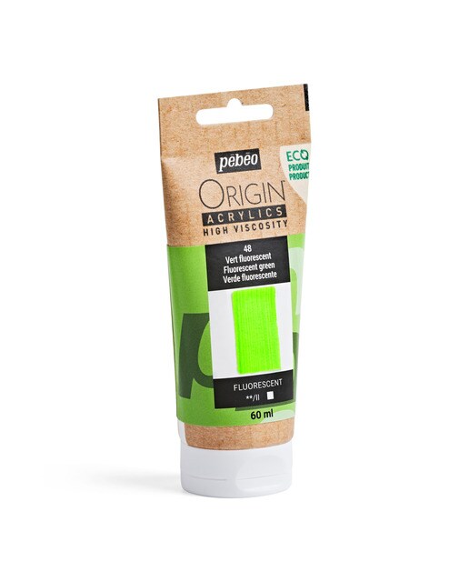 Imagen 4 de Acrílico mate 60ml origin verde fluorescente Verdes