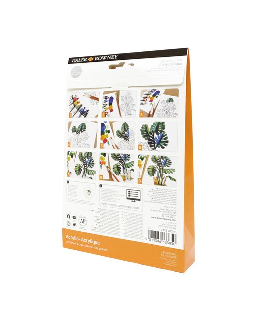 Activity set acrílico temática botánica Simply Daler-Rowney Multicolor-3