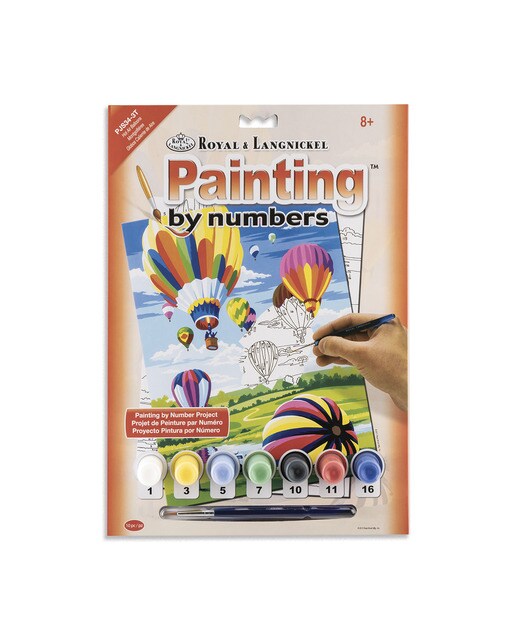 Pintar por números Pjs34 com desenhos e pincel de balões do dirigível Royal Langnickel 1