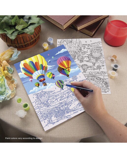 Pintar por números Pjs34 com desenhos e pincel de balões do dirigível Royal Langnickel 3