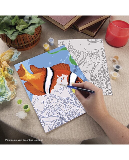 Pintar por números Pjs56 com desenhos e pincel de peixe-palhaço Royal Langnickel 3