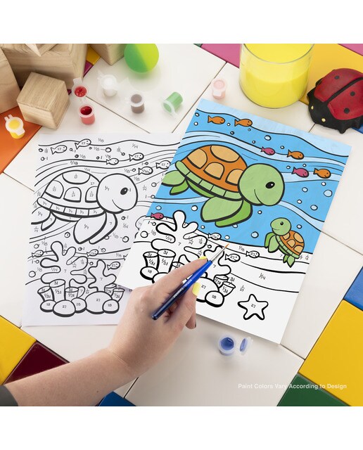 Pintar por números MFP201 com desenhos e pincel de cachorro e gatinho Royal Langnickel 3