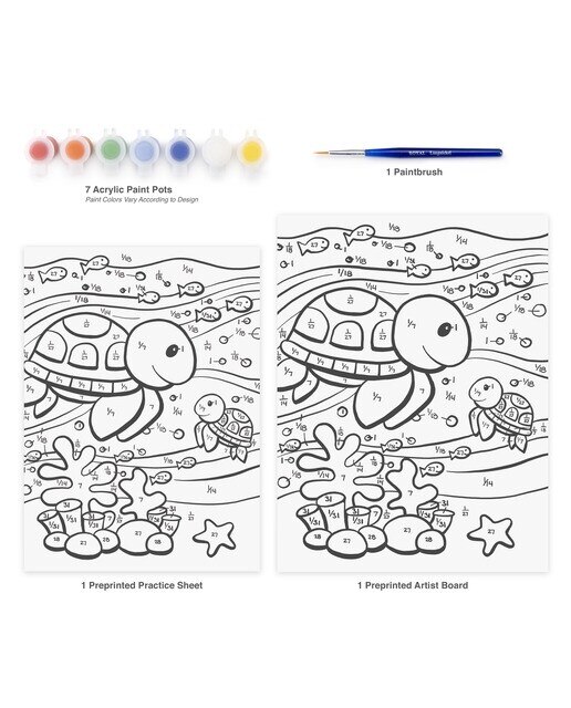 Pintar por números MFP201 com desenhos e pincel de cachorro e gatinho Royal Langnickel 4