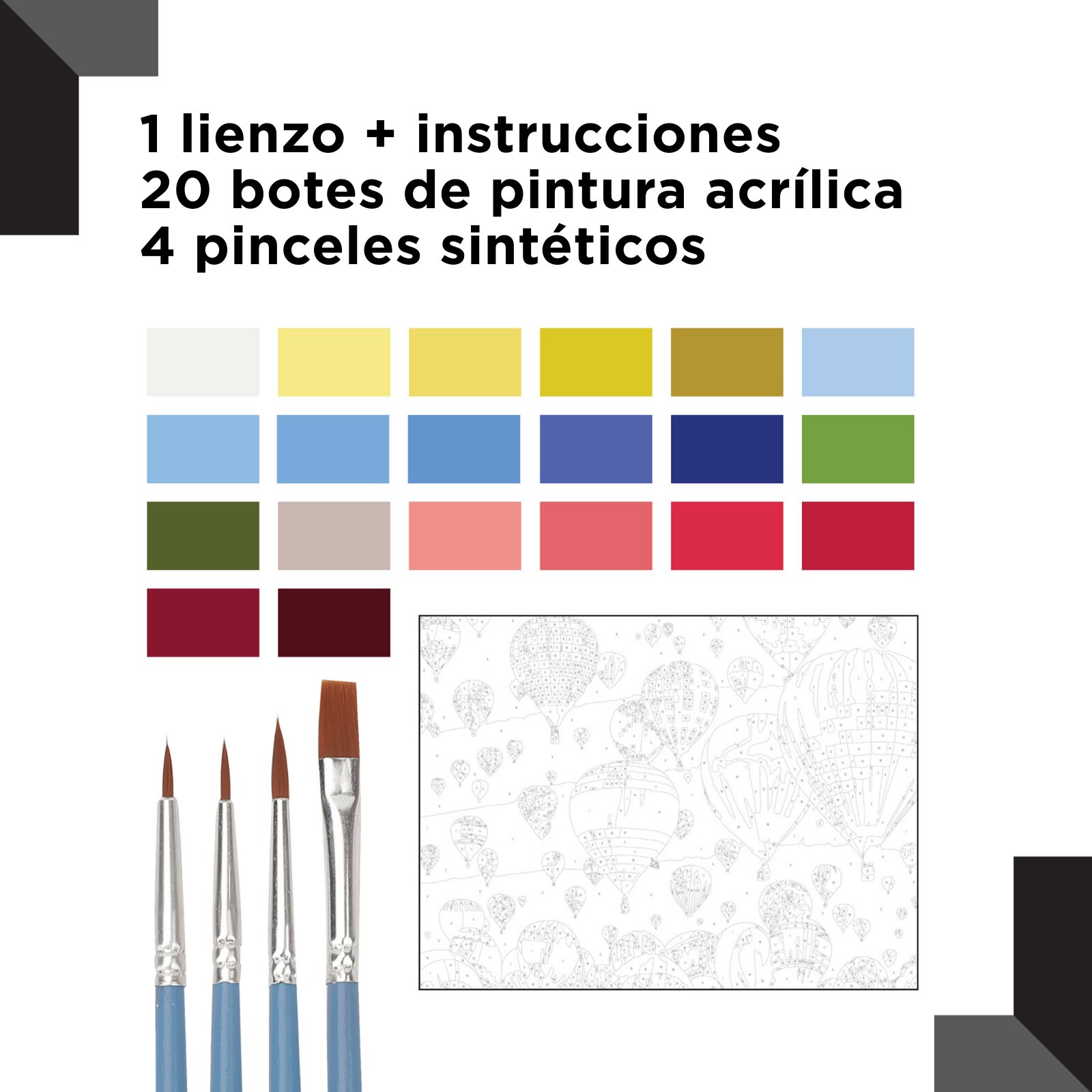 Pintar por números Reeves Globos 4