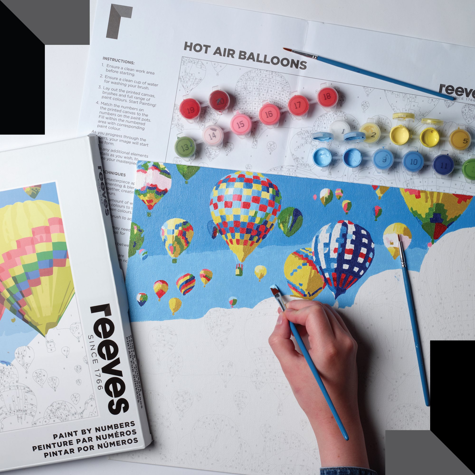 Pintar por números Reeves Globos 5