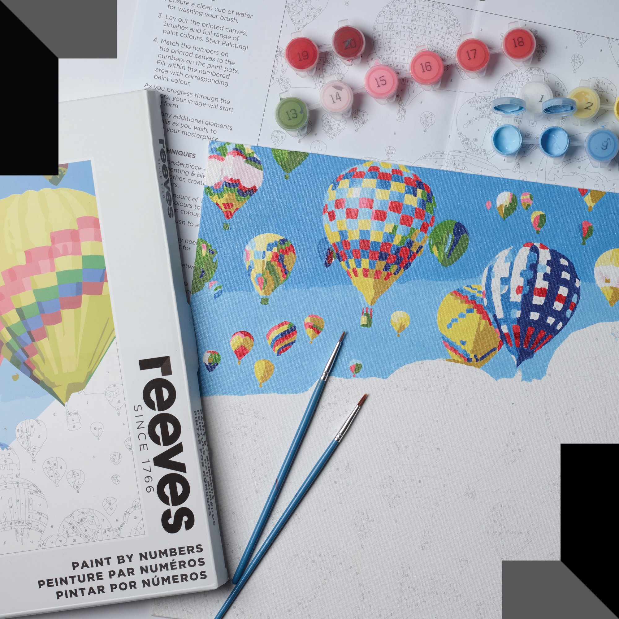 Pintar por números Reeves Globos 6