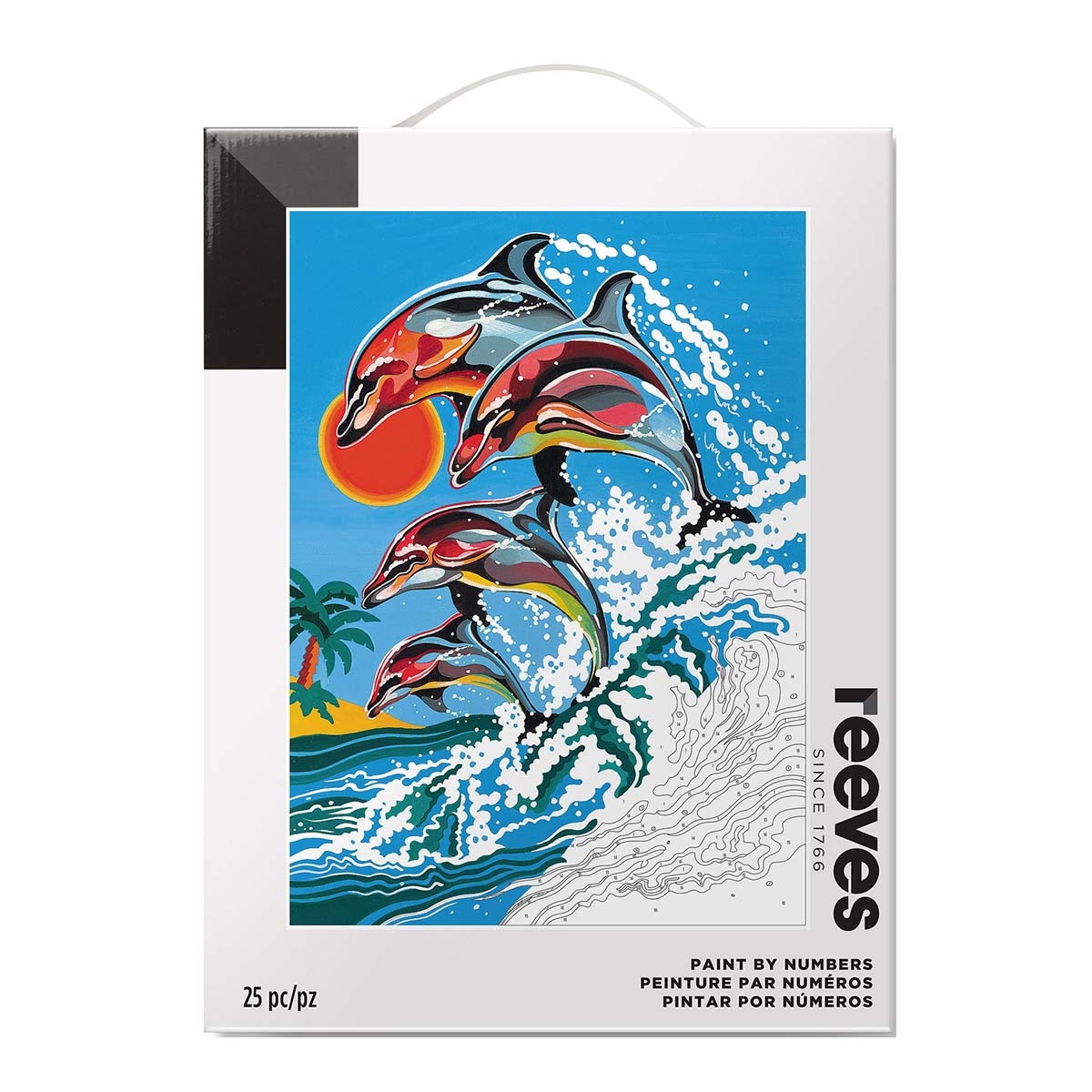 Imagem 0 de Pintar por Números Reeves Golfinhos