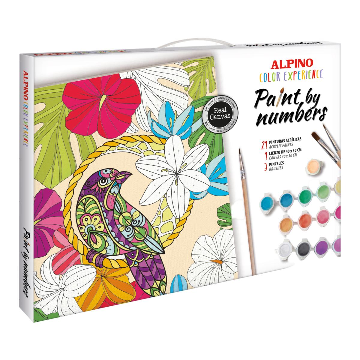 Imagem 0 de Conjunto Pinta por Numeros Tropical Alpino Color Experience