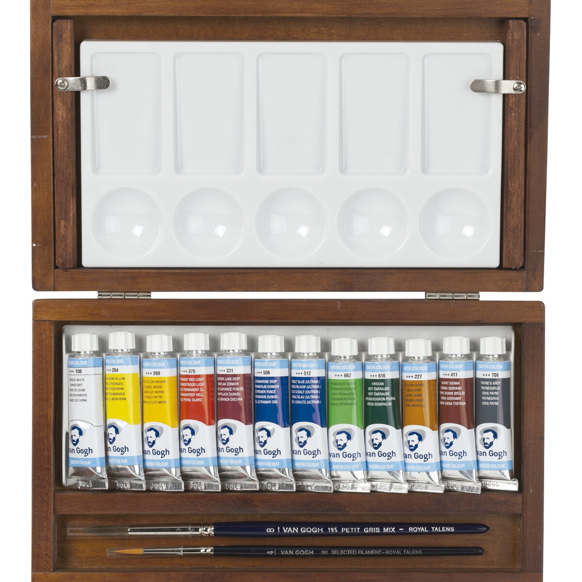 Caja de Madera con Tubos de Acuarela y Accesorios Van Gogh Multicolor Multicolor-3