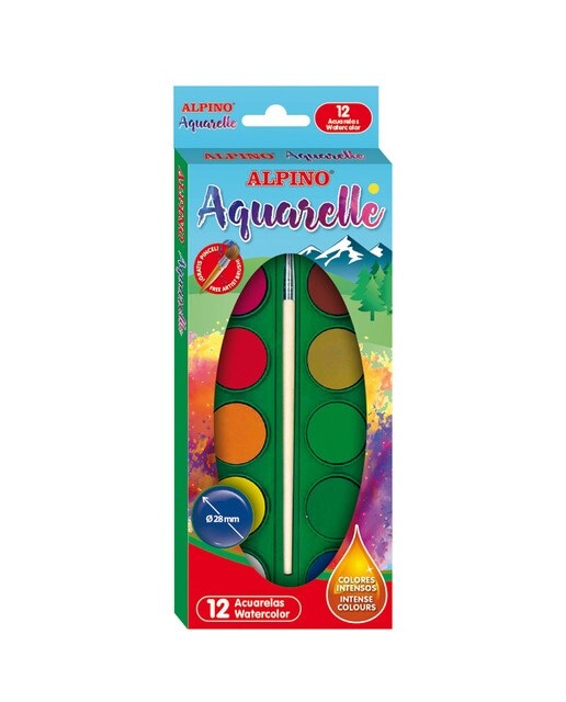 Caja de 12 Acuarelas Alpino