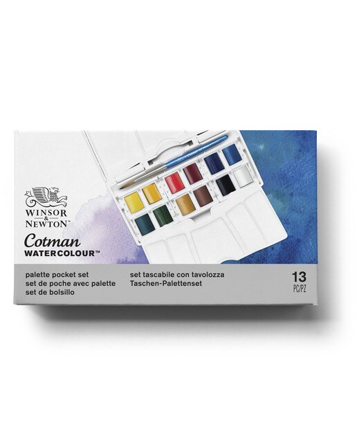 Conjunto 12 Pastilhas de Aguarelas Médias de Bolso Winsor & Newton Multicolor 2