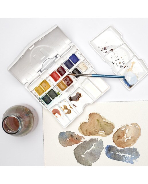 Conjunto 12 Pastilhas de Aguarelas Médias de Bolso Winsor & Newton Multicolor 6