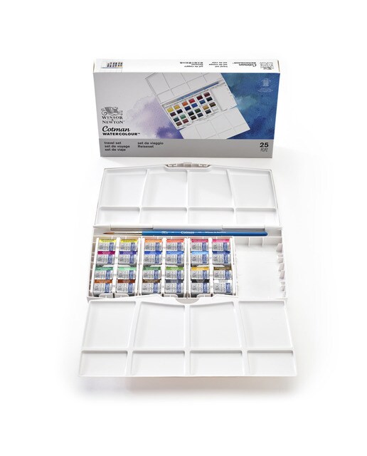 Conjunto de 24 Cores de Aguarela Plus Winsor & Newton Multicolor 2