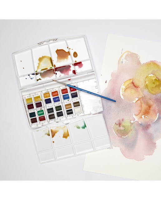 Conjunto de 24 Cores de Aguarela Plus Winsor & Newton Multicolor 6