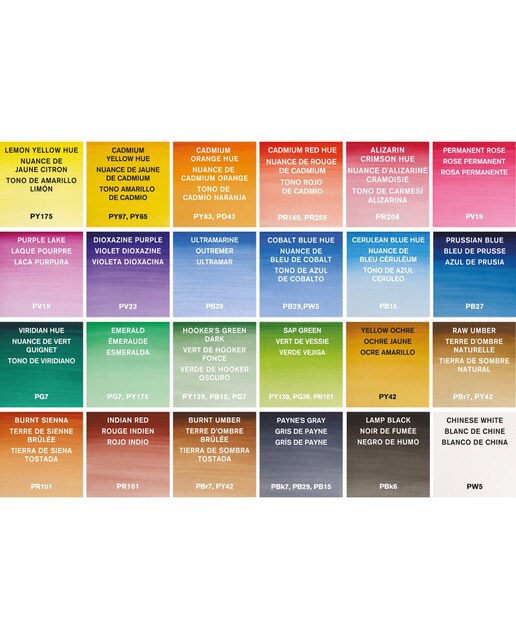 Conjunto de 24 Cores de Aguarela Plus Winsor & Newton Multicolor 7