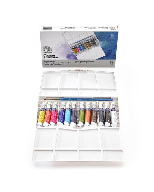 Pack de 12 Tubos de 8 ml de Aguarela Cotman Winsor & Newton Multicolor 1