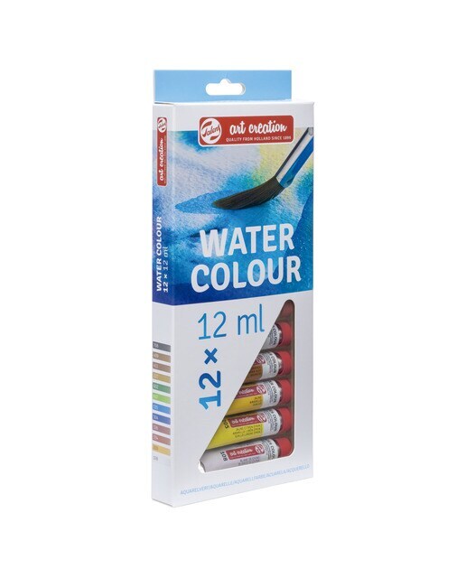 Set de Doce Tubos de Acuarela Artcreation de 12 Ml Varios Colores Artcreation Azul