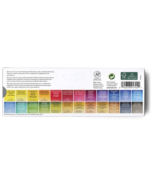 Caixa Metálica de 24 Meios Godés de Aguarela Winsor & Newton Multicolor 4