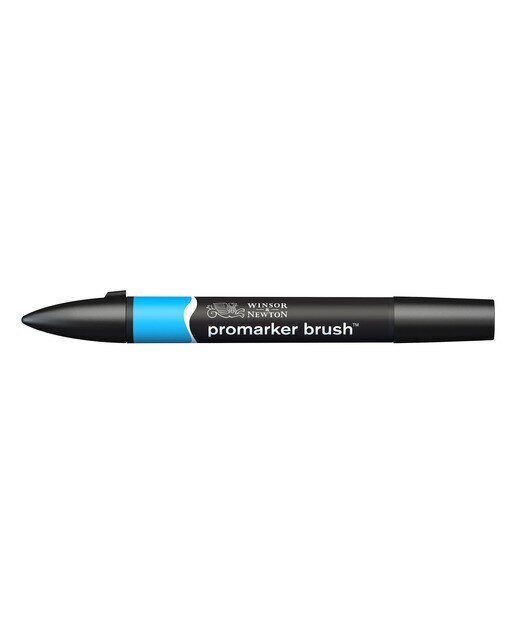 Marcador BrushMarker com Ponta de Pincel Winsor & Newton Cyan (C847) 2