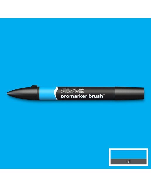 Marcador BrushMarker com Ponta de Pincel Winsor & Newton Cyan (C847) 3