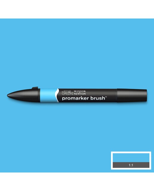 Marcador BrushMarker com Ponta de Pincel Winsor & Newton Sky Blue (B137) 3