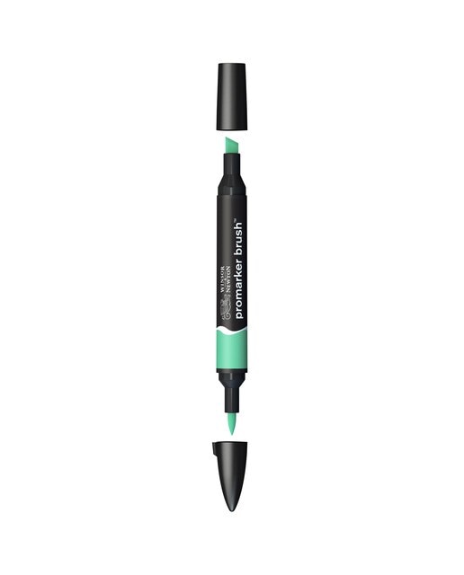 Marcador BrushMarker com Ponta de Pincel Winsor & Newton Mint Green (G637) 1