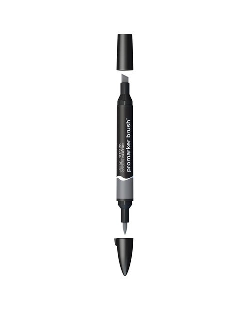 Rotulador BrushMarker con Punta Pincel Winsor & Newton Cool Grey 4 (Cg4) 1
