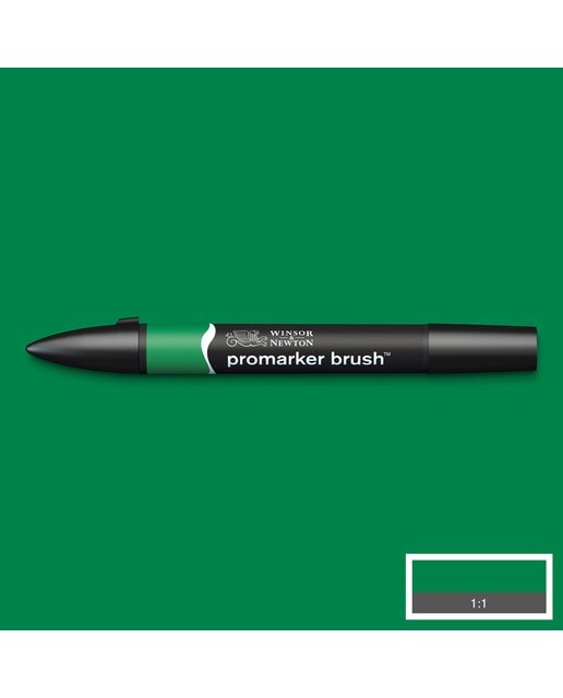 Marcador BrushMarker com Ponta de Pincel Winsor & Newton Lush Green (G756) 2