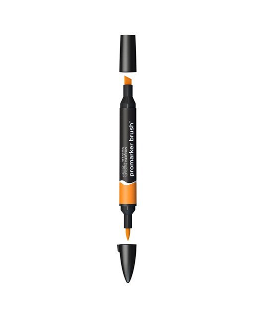 Marcador BrushMarker com Ponta de Pincel Winsor & Newton Pumpkin (O467) 1
