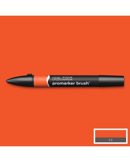 Marcador BrushMarker com Ponta de Pincel Winsor & Newton Bright Orange (O177) 2