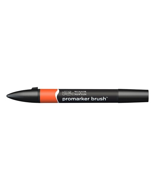 Marcador BrushMarker com Ponta de Pincel Winsor & Newton Bright Orange (O177) 3