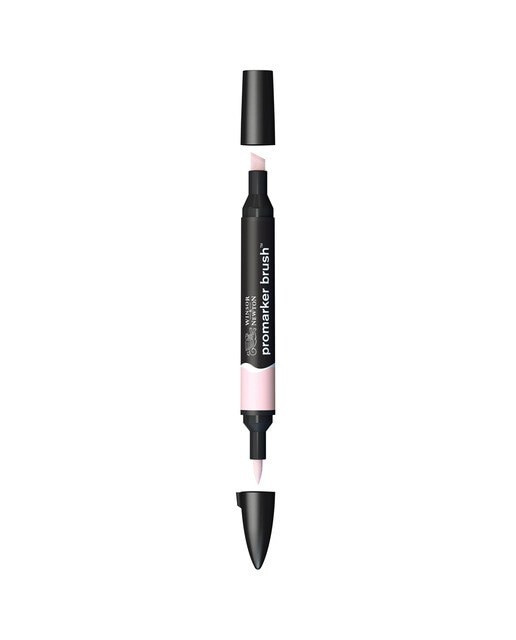 Marcador BrushMarker com Ponta de Pincel Winsor & Newton Pale Pink (R519) 1
