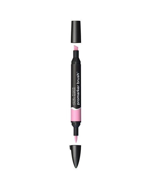 Marcador BrushMarker com Ponta de Pincel Winsor & Newton Rose Pink (M727) 1