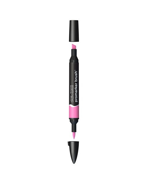 Marcador BrushMarker com Ponta de Pincel Winsor & Newton Cerise (M647) 1