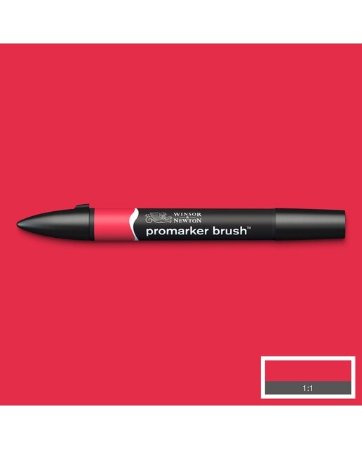Marcador BrushMarker com Ponta de Pincel Winsor & Newton Red (R666) 2