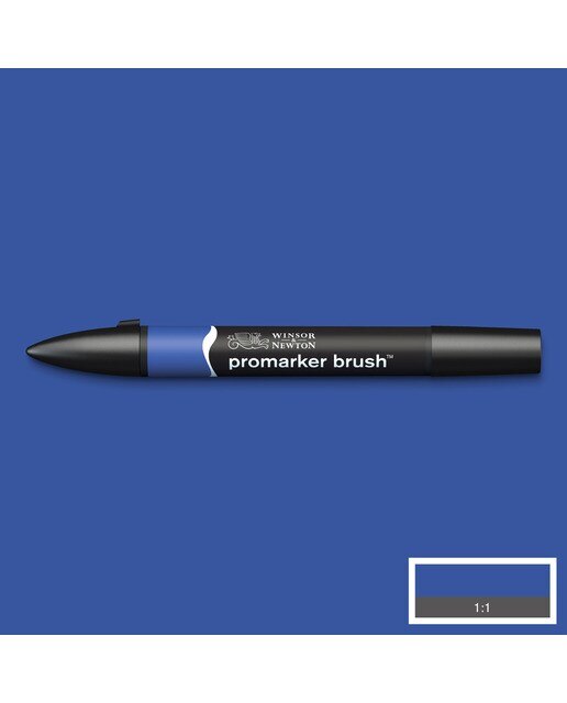 Marcador BrushMarker com Ponta de Pincel Winsor & Newton Egyptian Blue (B944) 2