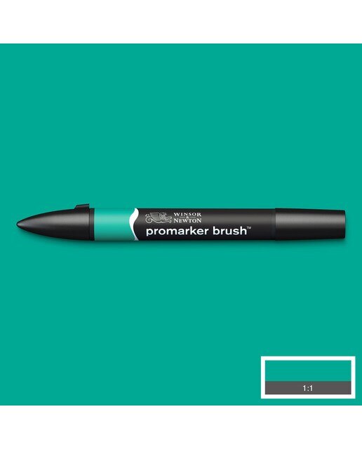 Marcador BrushMarker com Ponta de Pincel Winsor & Newton Ocean Teal (G956) 2