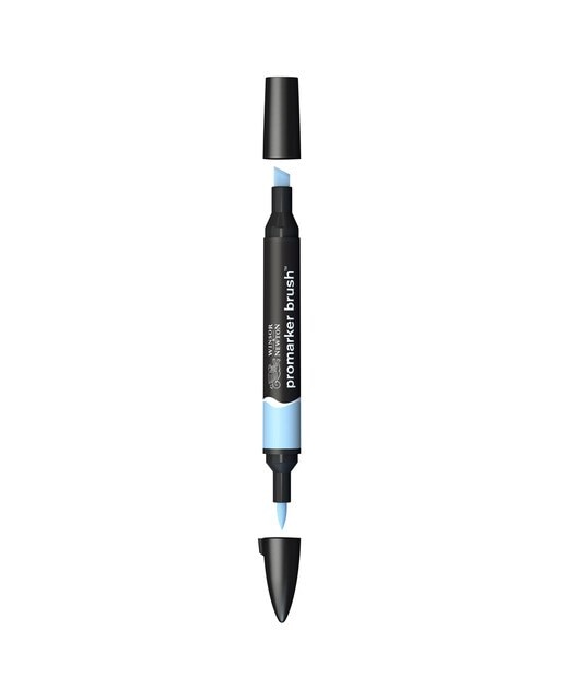 Marcador BrushMarker com Ponta de Pincel Winsor & Newton Cloud Blue (B318) 1
