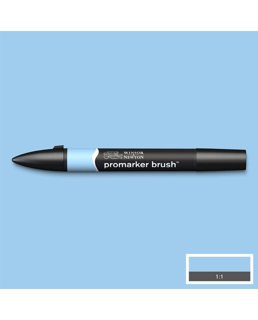 Marcador BrushMarker com Ponta de Pincel Winsor & Newton Cloud Blue (B318) 2