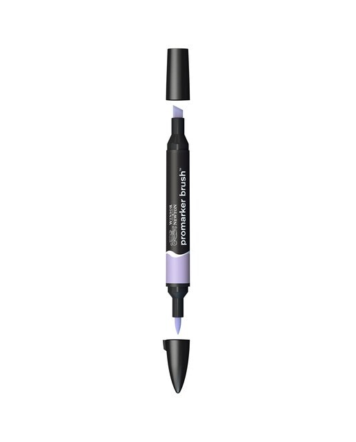 Marcador BrushMarker com Ponta de Pincel Winsor & Newton Lilac (V327) 1